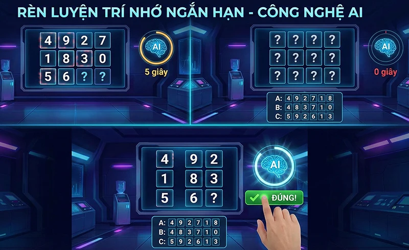 Rèn luyện trí nhớ ngắn hạn bằng AI | Giúp tăng khả năng ghi nhó
