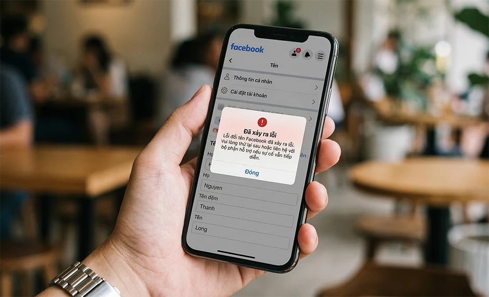 Lỗi đổi tên Facebook đã xảy ra lỗi: Nguyên nhân và cách khắc phục